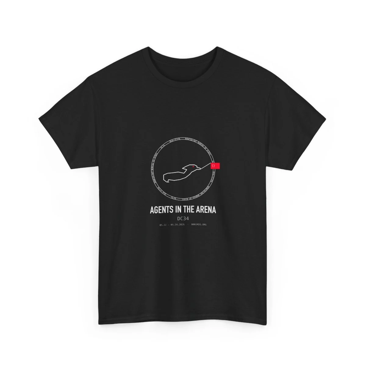 AGENTS IN THE ARENA — DC34 — Tee view 3